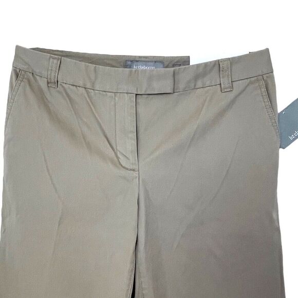 Liz Claiborne Pants Womens 4 SLOANE Slacks Trousers Wide Leg Indian Glass Office - Picture 2 of 11